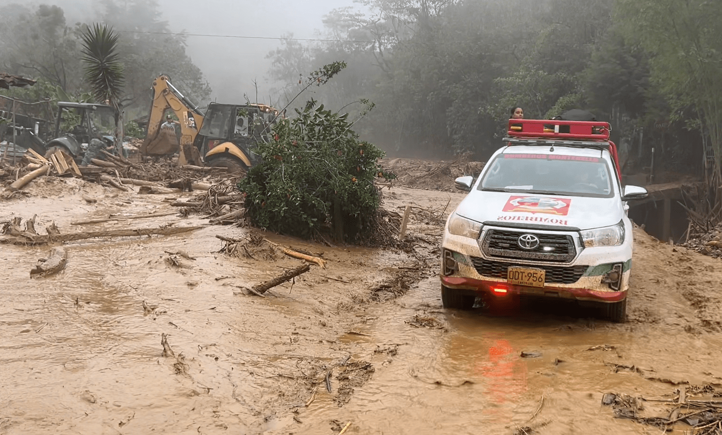 Al menos 50 municipios en Antioquia están en alerta roja por posibles deslizamientos