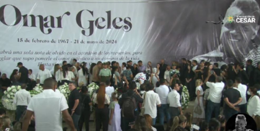 Así es el homenaje y el último adiós a Omar Geles, uno de los cantautores más grandes de Colombia