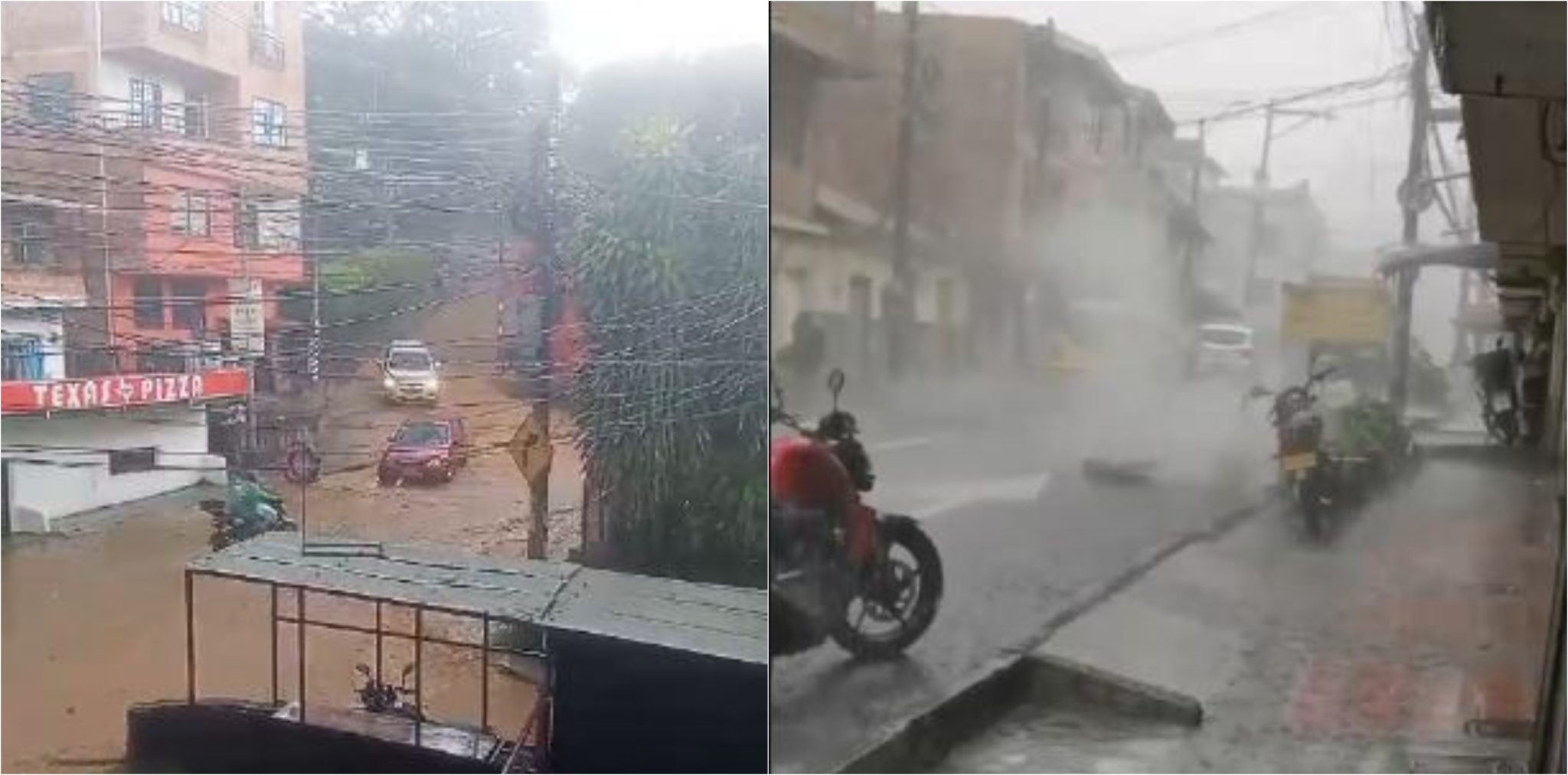 [Video] Fuertes lluvias en Bello dejan afectaciones en algunos barrios