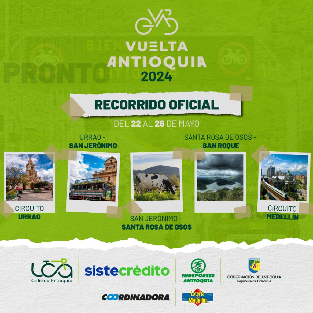 Todo listo para la Vuelta a Antioquia: este será su recorrido