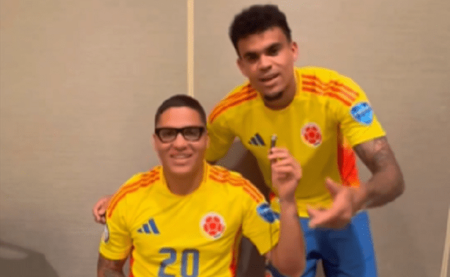 Así calientan motores Juanfer Quintero y Lucho Díaz previo al partido con Paraguay