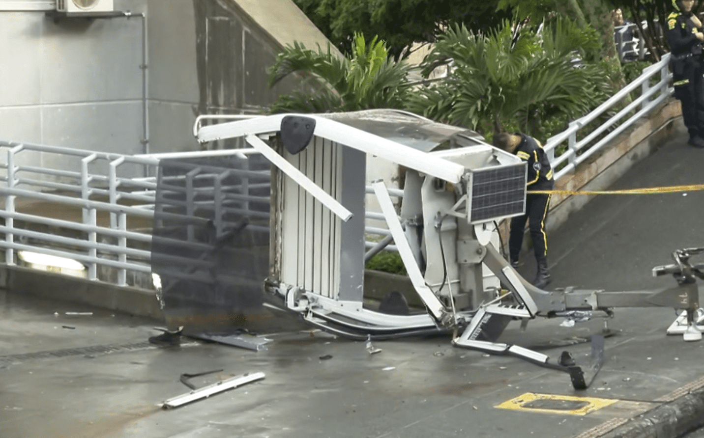 Así fue el accidente de una cabina del metrocable de Medellín