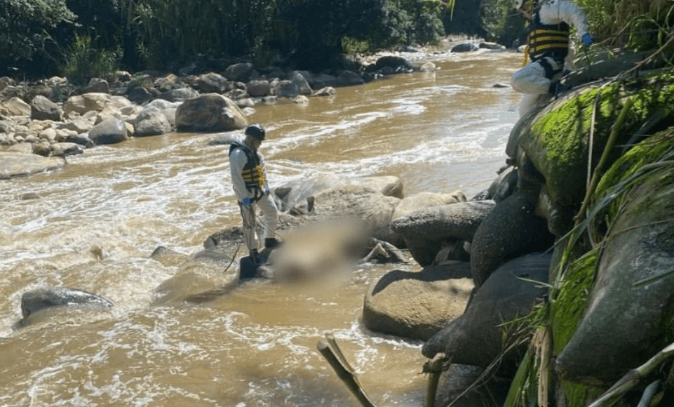 Encuentran cadáver en el río Medellín, en jurisdicción de Barbosa