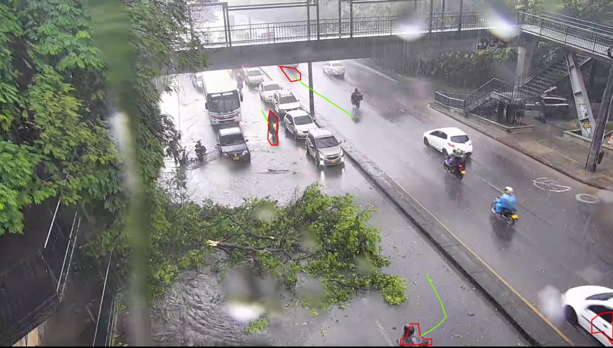 Fuerte aguacero en Medellín: hay vías inundadas y árboles caídos