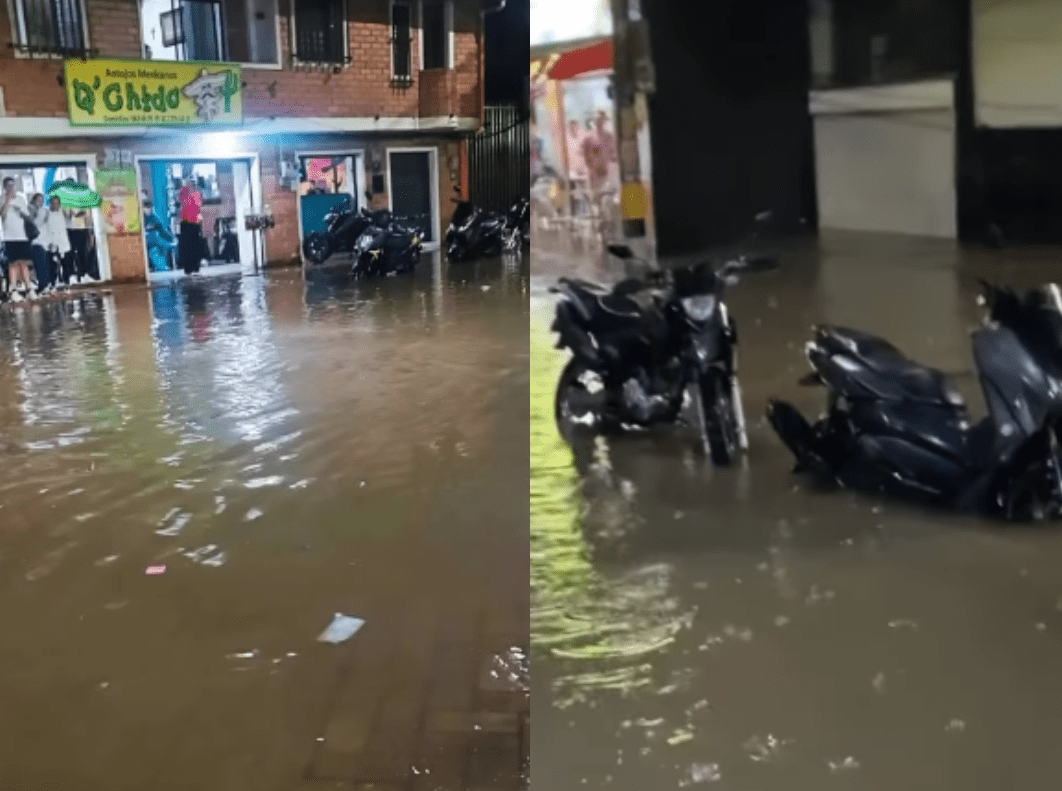 Fuertes lluvias en Rionegro causaron inundaciones en vías, locales y viviendas