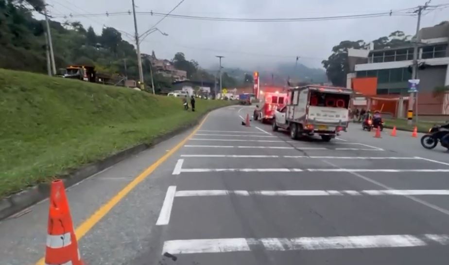 La variante de Caldas es uno de los puntos donde ocurren más accidentes