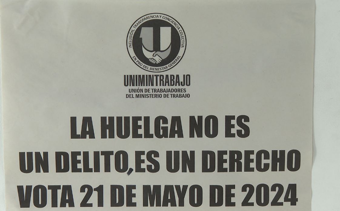 Más de 2 mil funcionarios del Ministerio del Trabajo siguen en huelga por incumplimiento en acuerdos