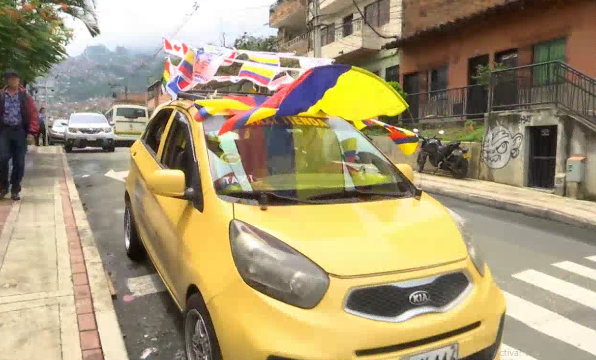 Por Medellín circula 'el taxi de la Copa América'