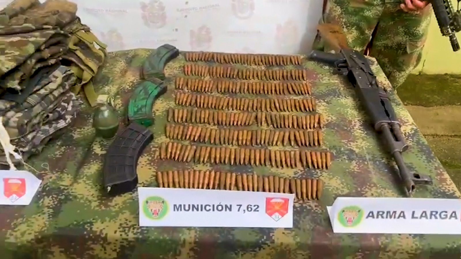 Ejército halló depósito con material de guerra en zona rural de El Bagre