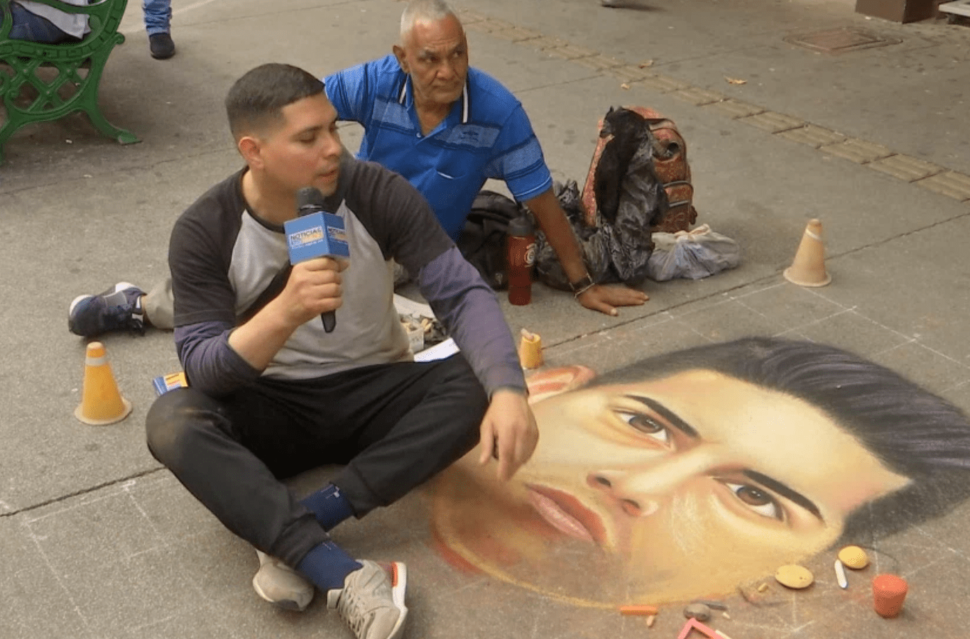 ¡Qué talento! Artista venezolano retrató a James Rodríguez en Junín