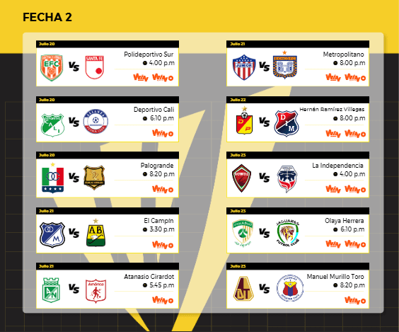 Los equipos antioqueños ya tienen rivales para el inicio de la liga: así se jugarán las fechas 1 y 2