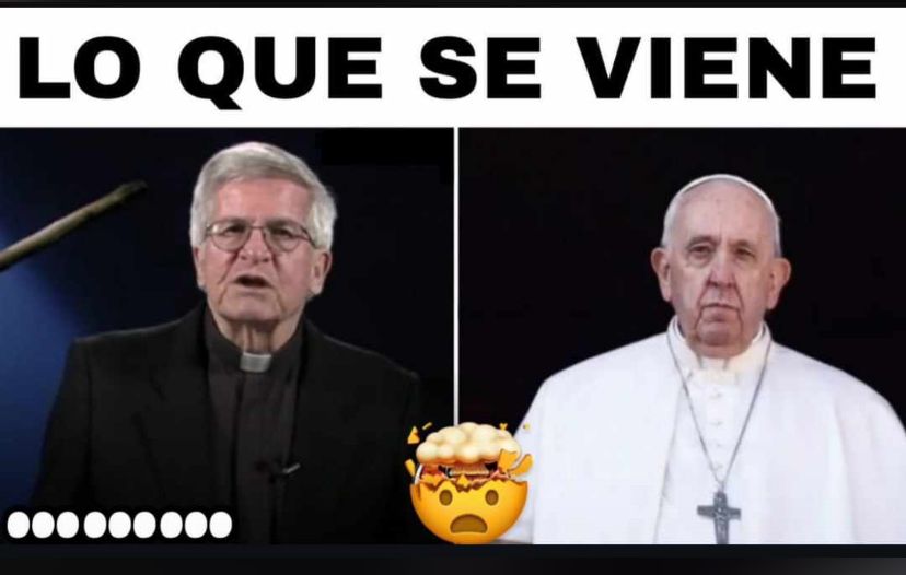 Padre del Minuto de Dios divierte a más de uno con su reacción a meme junto al papa