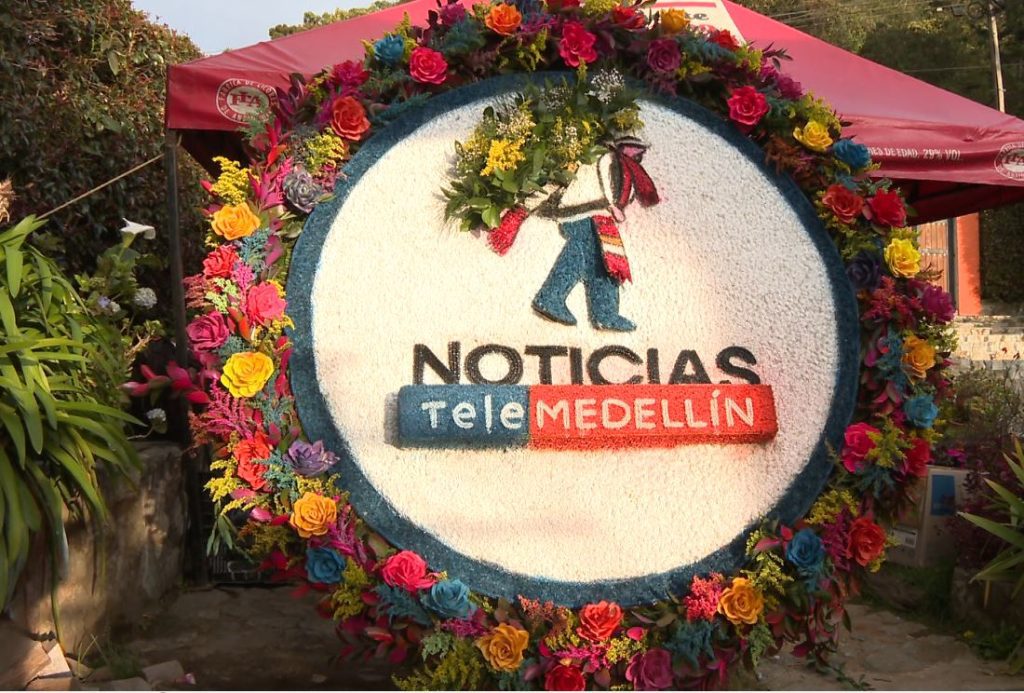 Conozca la increíble silleta en homenaje a Noticias Telemedellín