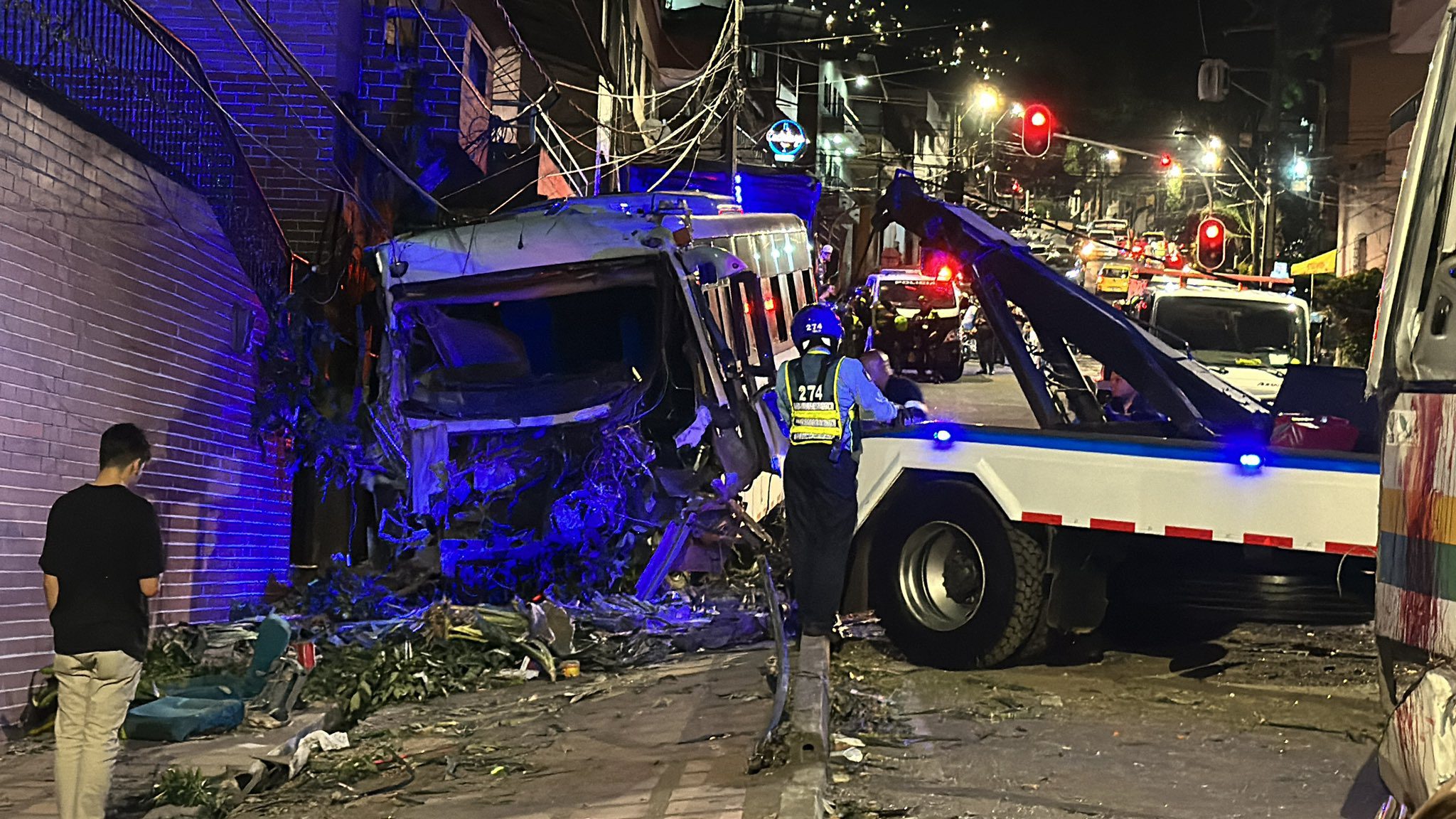 En video quedó registrado el momento exacto del accidente en Manrique