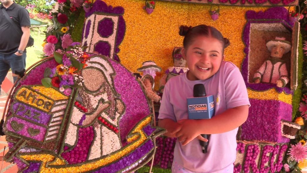 Ella es Juana, la primera silletera con síndrome de Down en participar del desfile