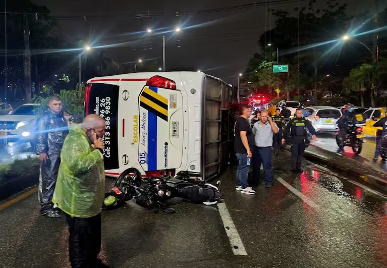 Así fue el aparatoso accidente en Bello que dejó más de 20 lesionados