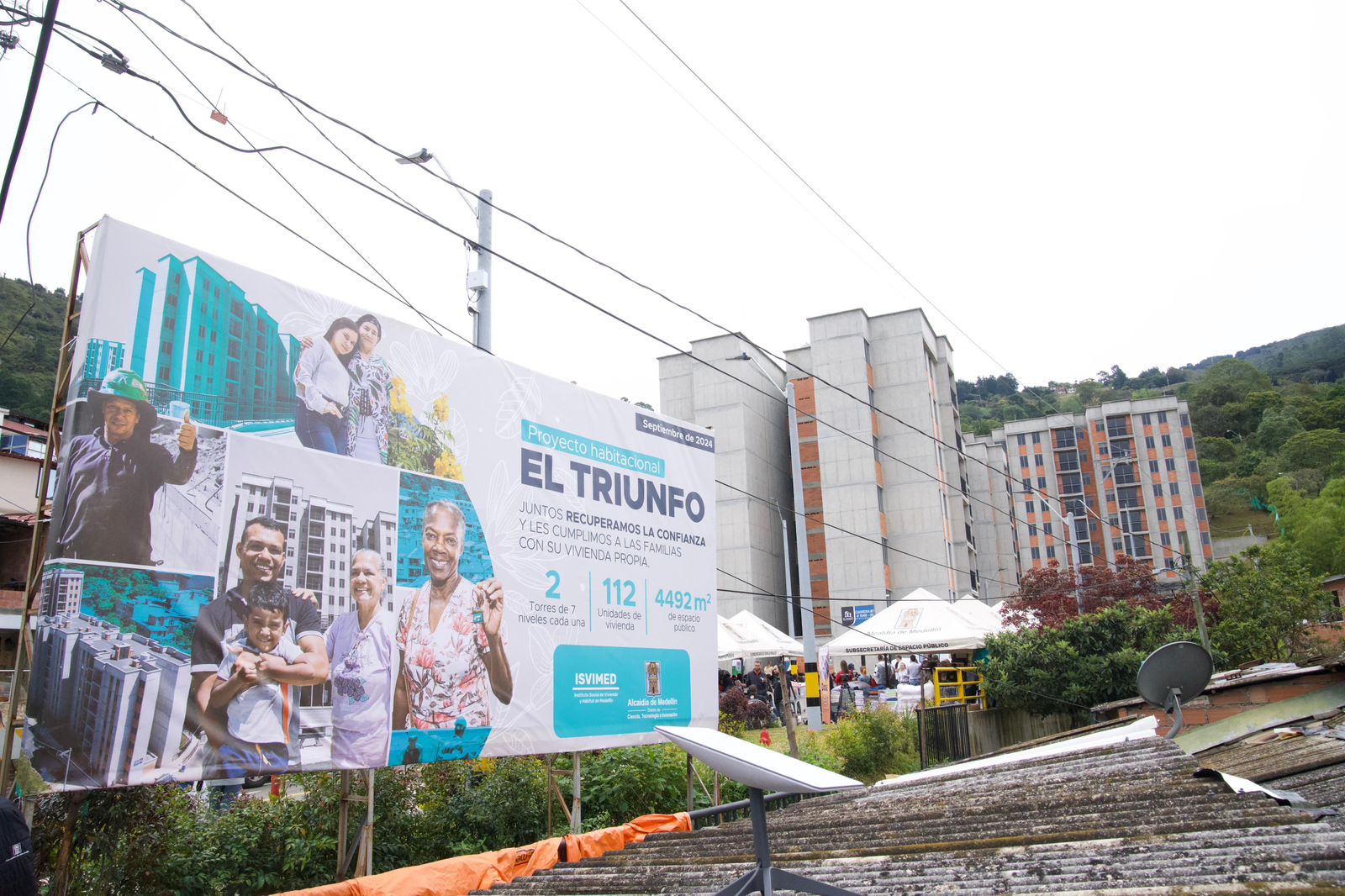 Así fue la entrega del proyecto habitacional El Triunfo para 112 familias