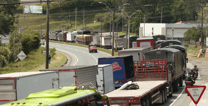 Así será el recorrido del paro camionero en el Valle de Aburrá