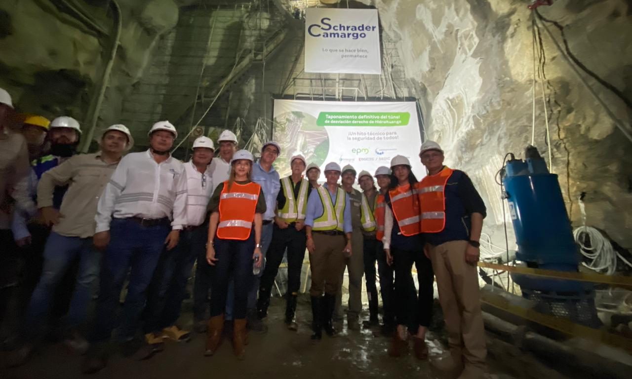 Cierran definitivamente el túnel que causó emergencia en Hidroituango en 2018