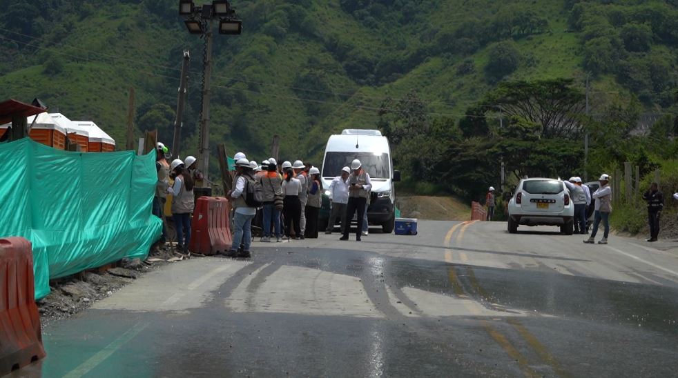 Lluvias evidencian riesgo de deslizamiento en obras en el sector Las Areneras en Amagá