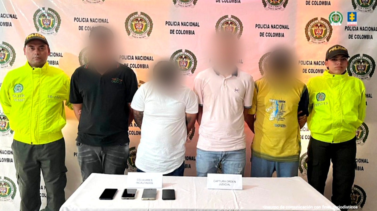 Por robo fueron enviados a la cárcel los 4 integrantes de la banda ‘Los Mosqueteros’