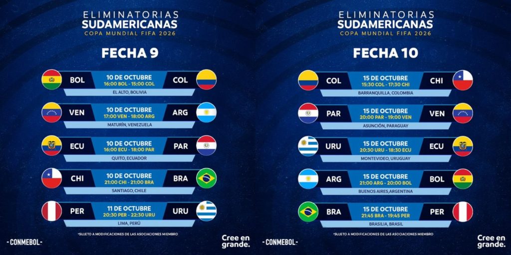 ¿Cuándo vuelve a jugar Colombia? Fecha y hora de los próximos partidos de Eliminatorias