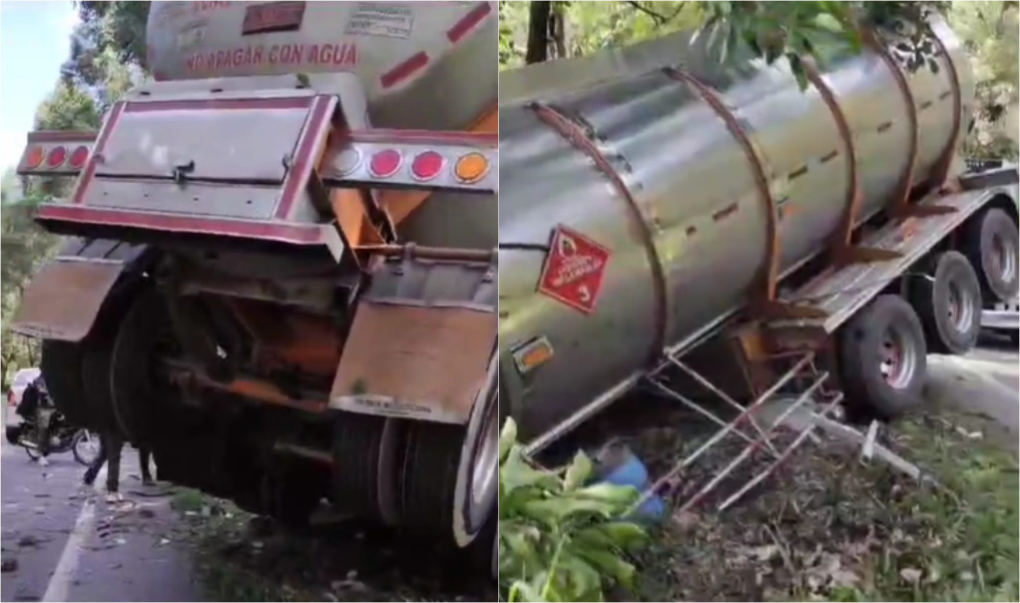 Accidente con un camión a la altura de la Loma de Matasanos