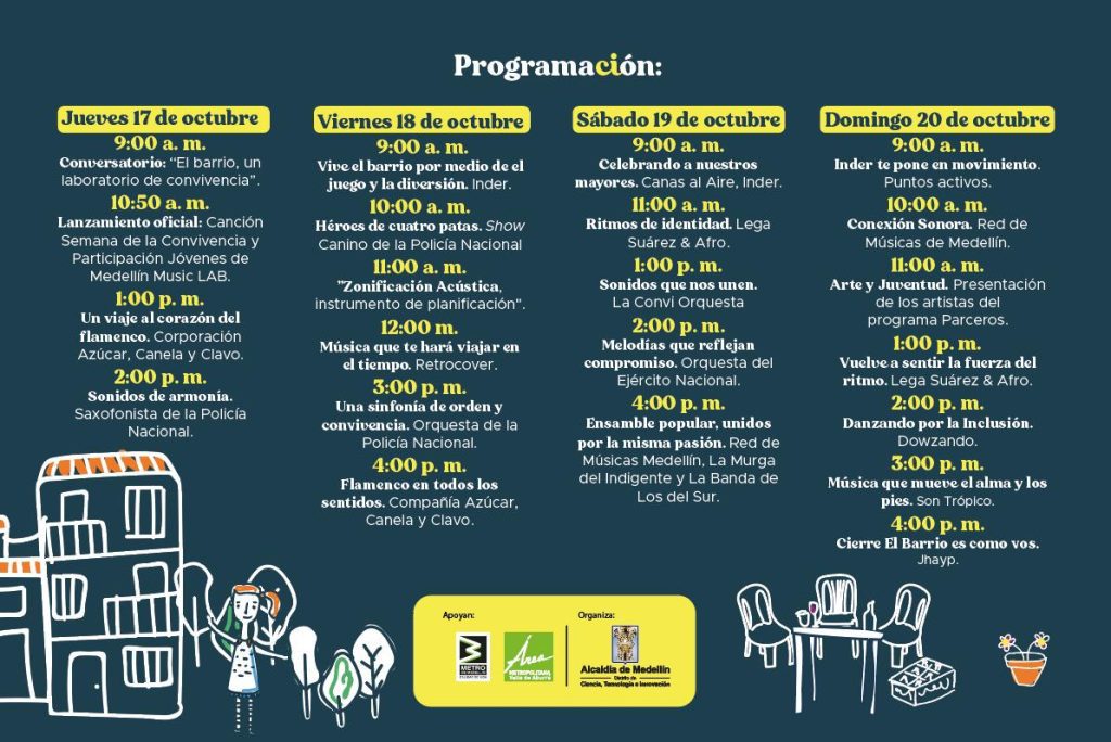 Estas son las actividades de la Semana de la Convivencia y la Participación