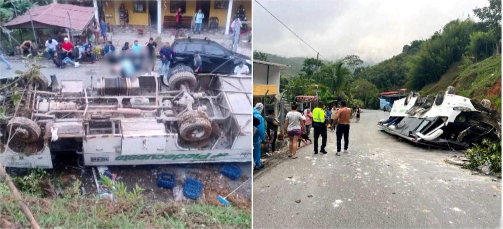 Accidente de bus en Yolombó deja más de 20 empleados heridos, 3 de ellos en estado crítico