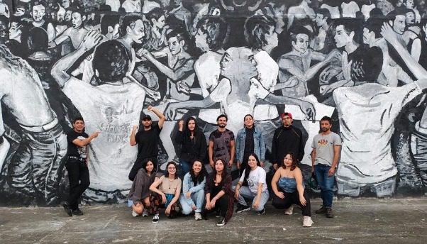 Así es el nuevo mural de la ruta del punk en Medellín