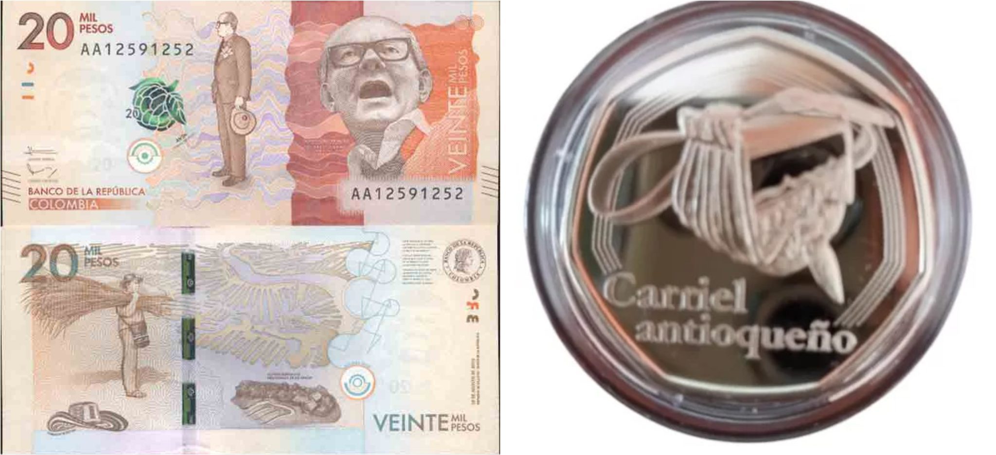 Así sería la nueva moneda del Banco de la República conmemorativa de 20 mil pesos