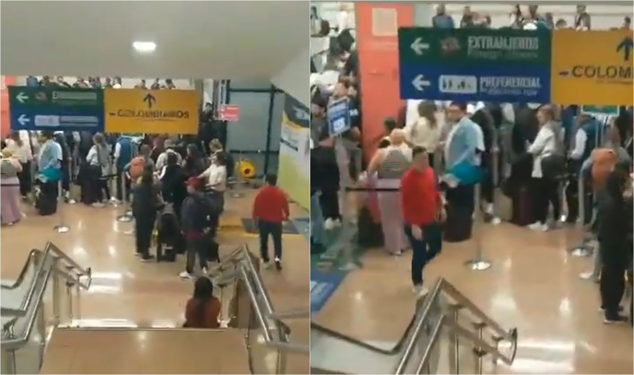 Pasajeros del aeropuerto en Rionegro se quejan por demoras en Migración