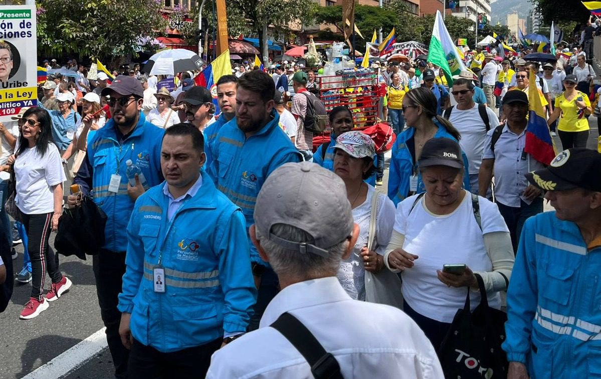 Personero de Medellín fue agredido por activistas en marchas del sábado