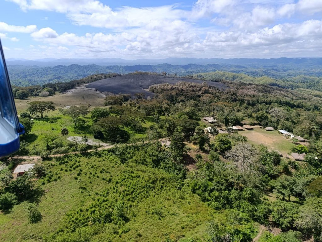 Así quedó la zona del volcán que hizo erupción en Urabá