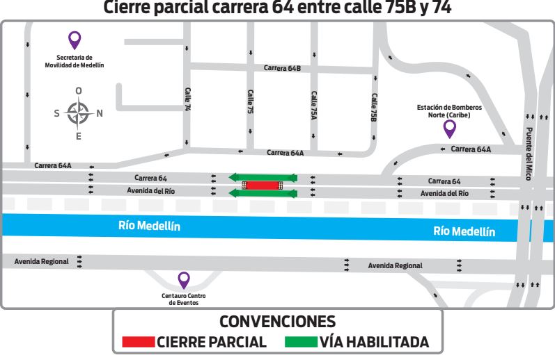 ¿Va a salir este fin de semana Habrá cierre de varias vías importantes en Medellín