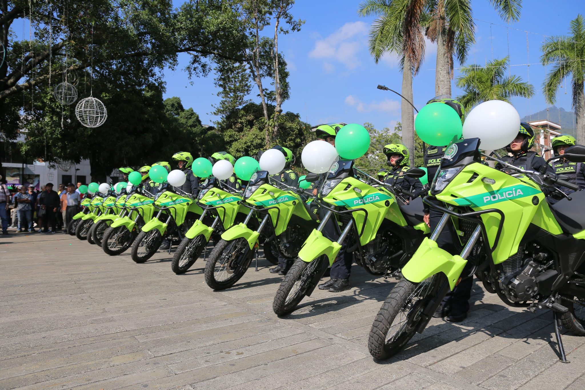 27 motos fueron entregadas a la policía para reforzar los operativos en Itagüí