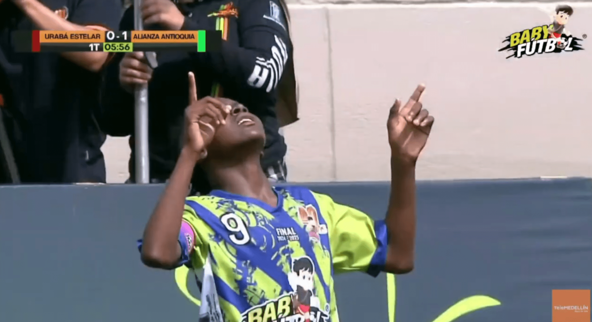 ¡Qué calidad! La emotiva celebración de un goleador en la Babyfútbol