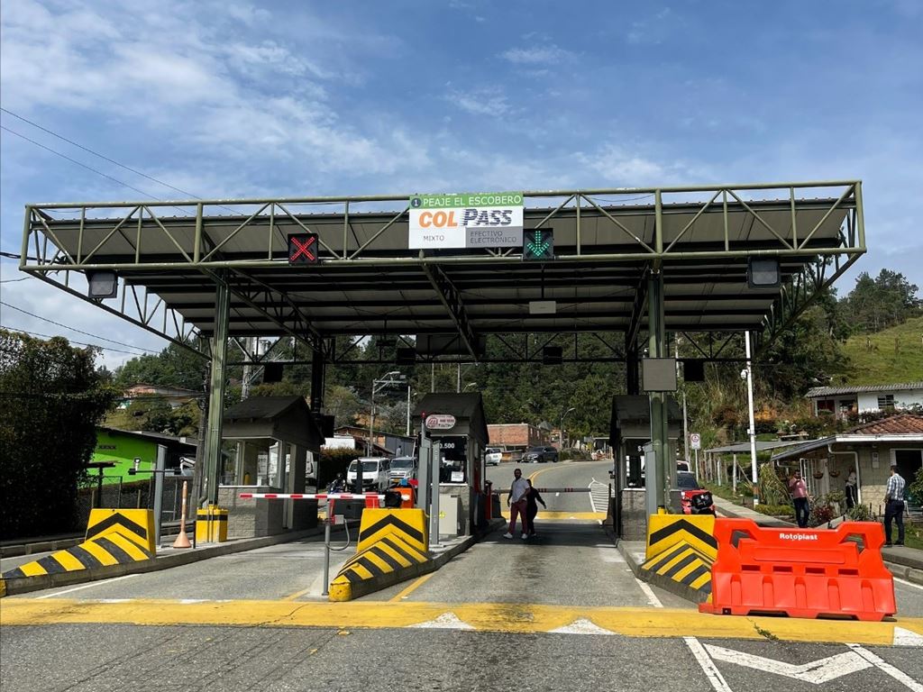 Nuevas tarifas del peaje Escobero – Alto de Las Palmas en Envigado