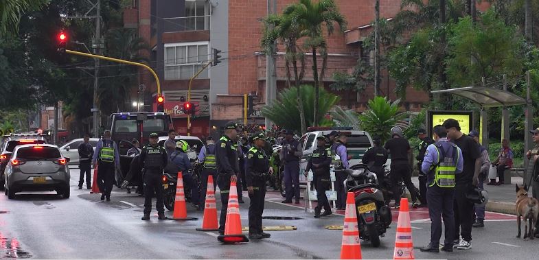 Así fue el operativo de las autoridades en Envigado para reforzar la seguridad