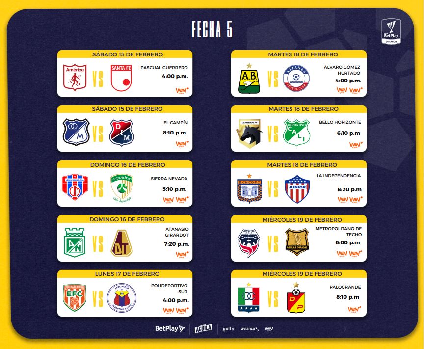 Equipos antioqueños ya tienen fecha y horario para disputar jornadas 4 y 5 del FPC