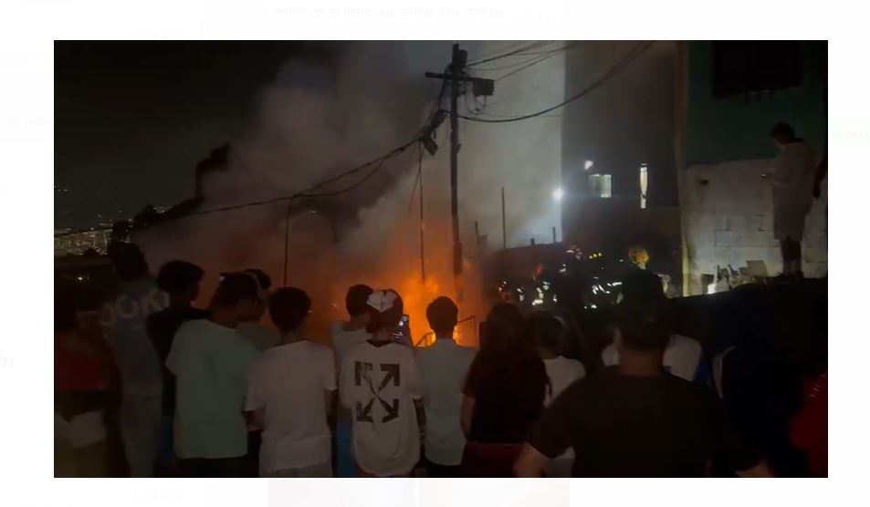 Incendio en Llanaditas dejó 4 viviendas afectadas