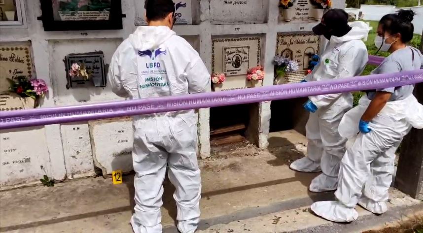 Intervención en el cementerio de San Roque para identificar a 18 personas desaparecidas