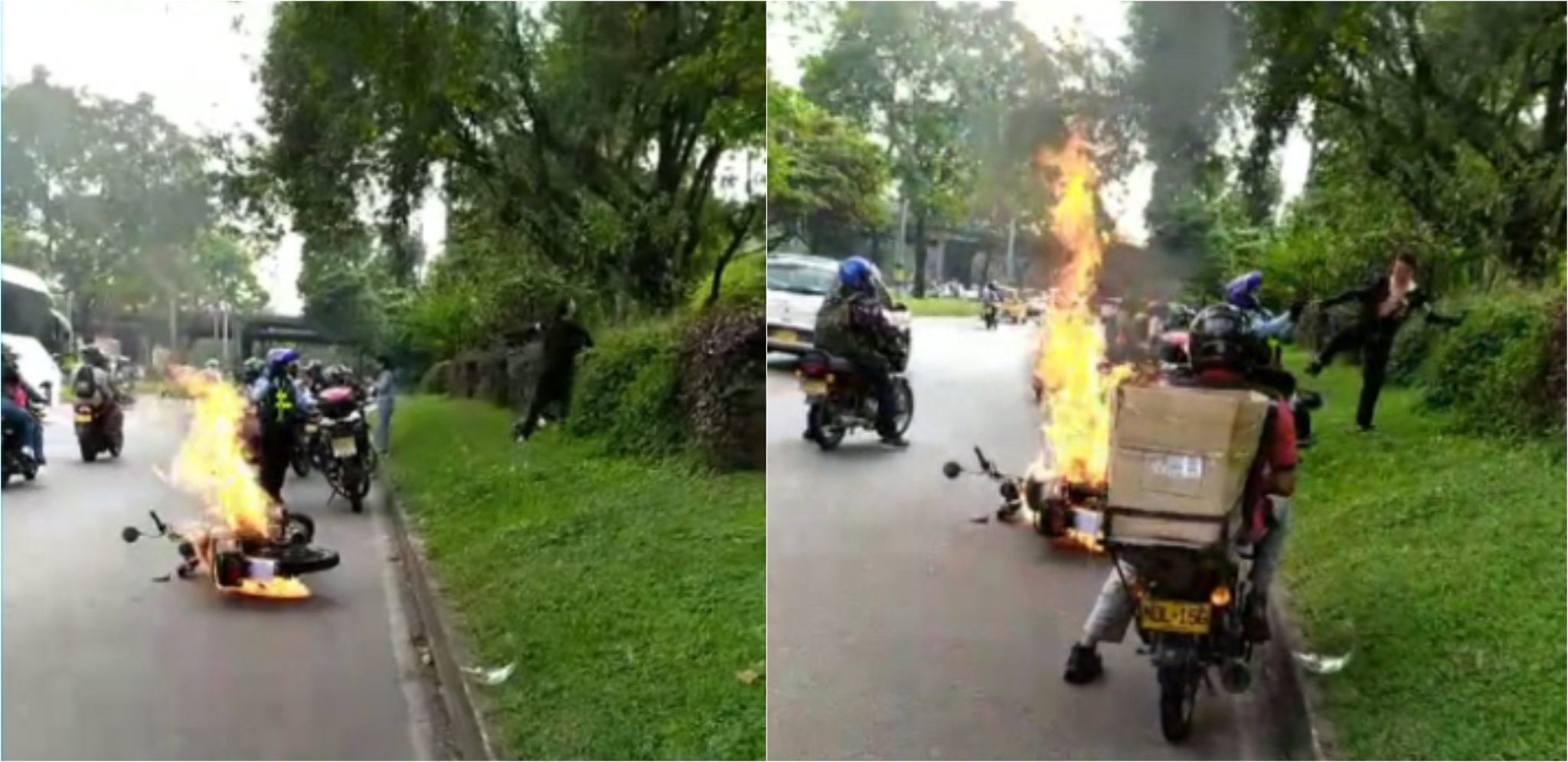 Mototaxista huyó de procedimiento de tránsito, luego se estrelló y agredió a un agente