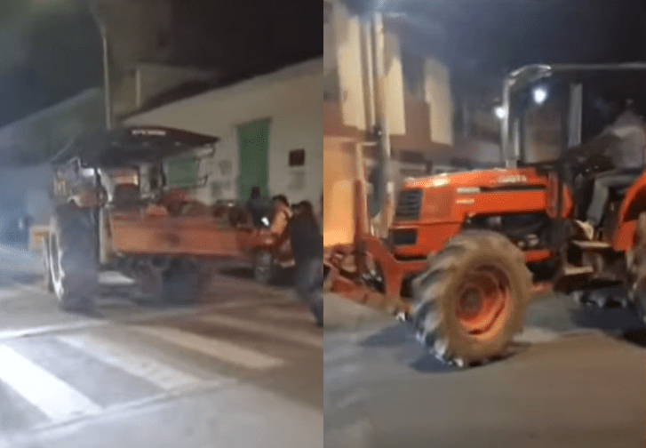 ¿Qué pasó con el conductor de tractor que causó pánico en Santa Rosa de Osos?