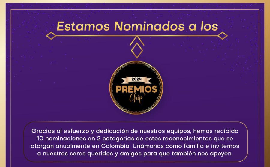 Telemedellín recibió 10 nominaciones en los Premios Chip TV