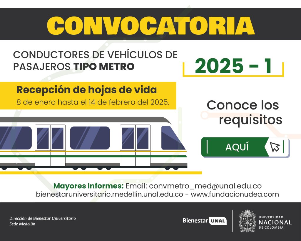 Convocatoria abierta para conducir el Metro de Medellín: conozca los requisitos 