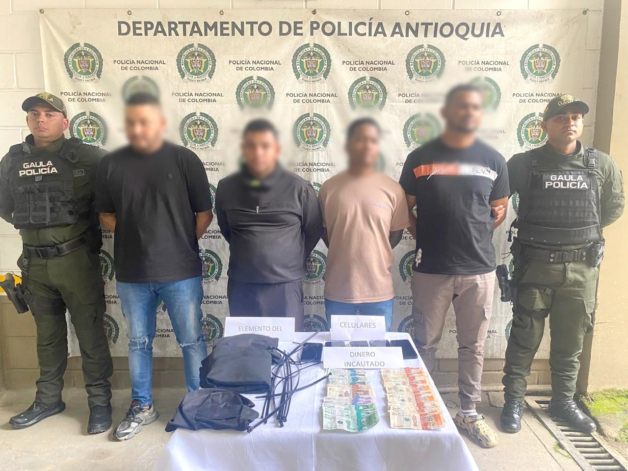 Cayó banda de extorsionistas Los Topos en Antioquia