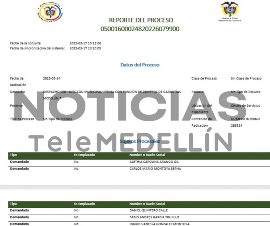 Noticias Telemedellín conoció documento de audiencia de imputación de cargos contra exalcalde Daniel Quintero