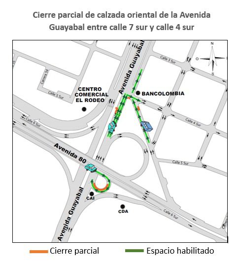 Tome vías alternas habrá cierre parcial de la avenida Guayabal por trabajos de EPM