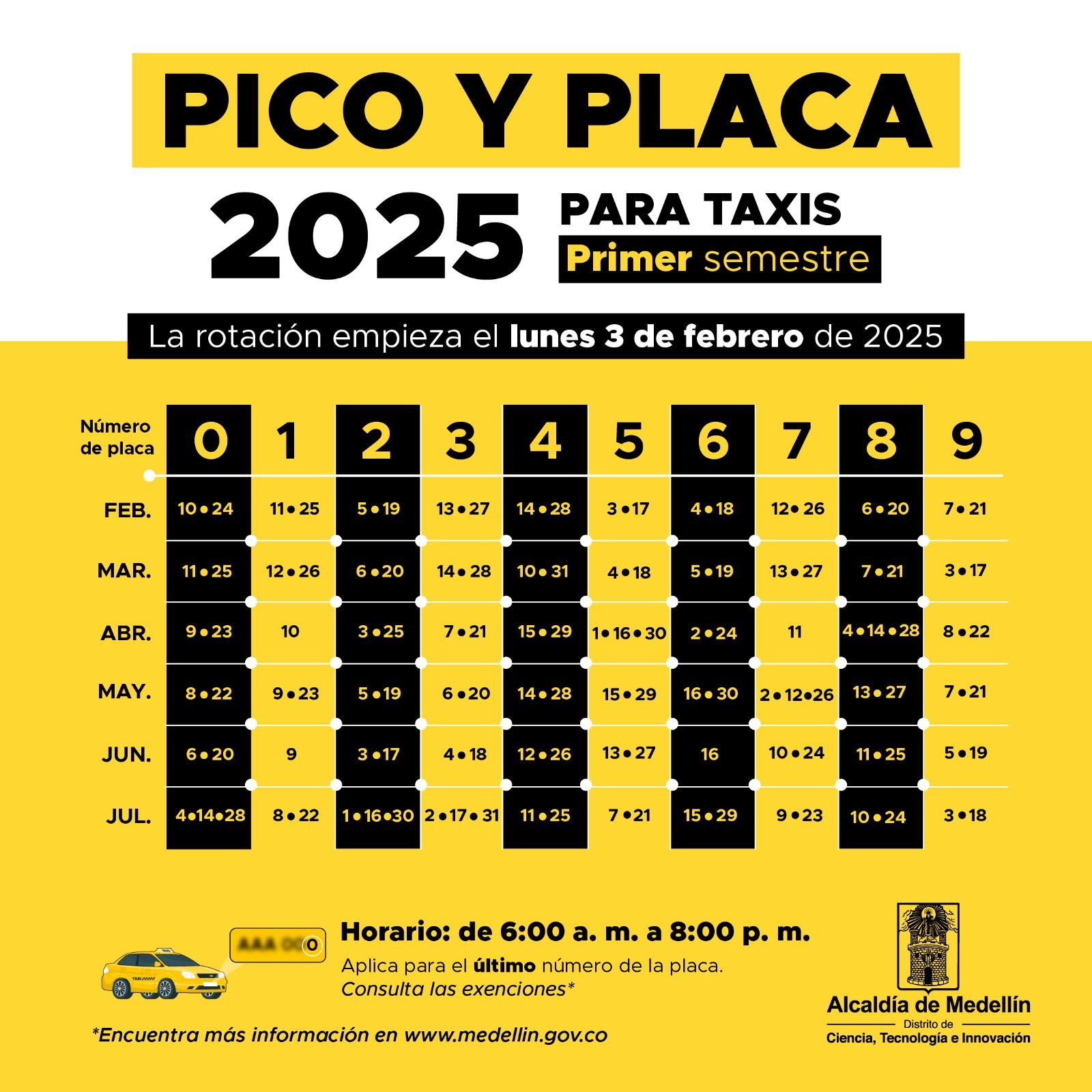 Pilas con las multas: recuerde el pico y placa en Medellín luego del puente festivo